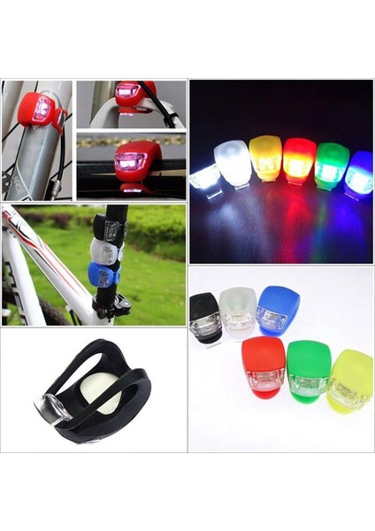 Sarı-Sarı Işık Stili 1 Adet LED Flaş Bisiklet Işıkları Silikon Bisiklet Bisiklet Aksesuarları Kafa Ön Arka Tekerlek Su Geçirmez Güvenlik Lambası Yeşil Tslm2 (Yurt Dışından)