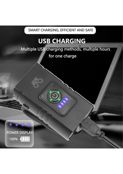 1200 Mah Tarzı T6 LED Bisiklet Işık 10W 800LM USB Şarj Edilebilir Güç Göstergesi 2 * T6 LED Bisiklet Ön Lambası Mtb Bisiklet El Feneri Bisiklet Ekipmanları (Yurt Dışından)