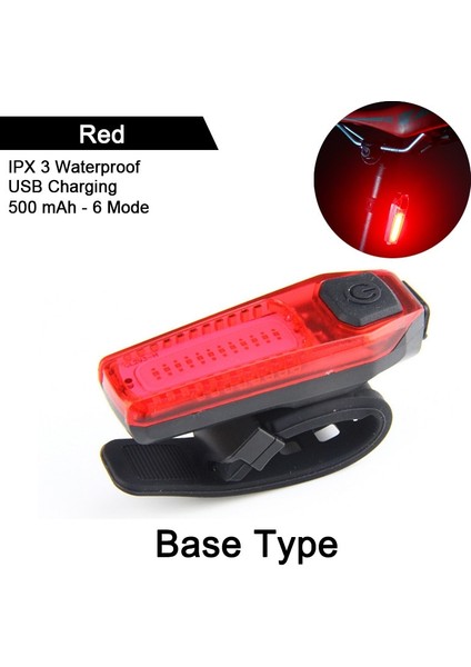 Stil 1-1 Renk Kırmızı Stil Bisiklet Kuyruk Arka Işık Akıllı Otomatik Fren Algılama Işığı Ipx6 Su Geçirmez USB Şarj Bisiklet Kuyruk Arka Lambası Bisiklet Uyarı LED Işıkları (Yurt Dışından)