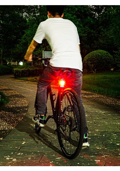 Kırmızı Stil Su Geçirmez Bisiklet Bisiklet Işıkları Arka Lambaları LED Lazer Güvenlik Uyarısı Bisiklet Arka Lambası Bisiklet Arka Işık Aksesuarları (Yurt Dışından) fırsatları