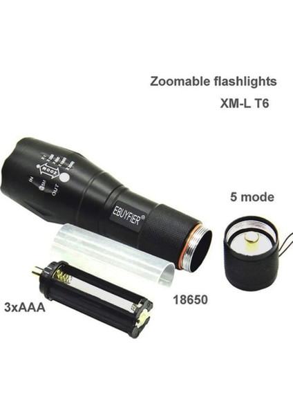 F Stilini Ayarla Lümen Bisiklet Işık LED V6 L2 T6 Su Geçirmez Yakınlaştırılabilir El Feneri Bisiklet Bisiklet Ön Işık Torch (Pil Isteğe Bağlı) (Yurt Dışından)