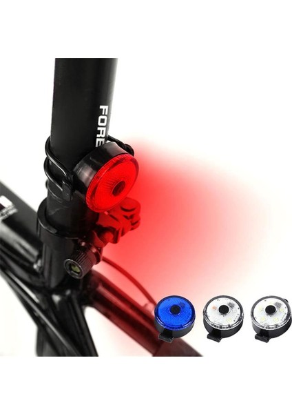 Beyaz Stil Bisiklet Işığı LED USB Şarj Edilebilir Bisiklet Kuyruk Işığı Bisiklet Güvenliği Bisiklete Binme Uyarı Arka Lambası Bisiklet Işığı Uyarı Işığı (Yurt Dışından)
