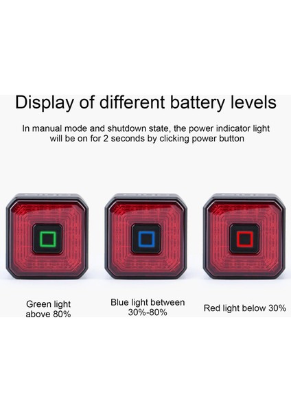 Bir Stil Akıllı Bisiklet Bisiklet Arka Işık Otomatik Startstop Fren Algılama Işığı Ipx4 Su Geçirmez LED El Feneri Bisiklet Aksesuarları (Yurt Dışından) indirimleri