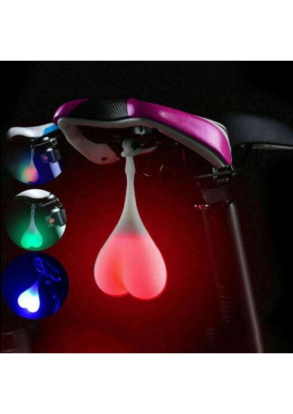 Renkli Stil Yeni Silikon Bisiklet Işık Ycling LED Kuyruk Işık Kalp Şekli Top Yumurta Emniyet Arka Lamba Bisiklet Aksesuarları (Yurt Dışından) fiyatları