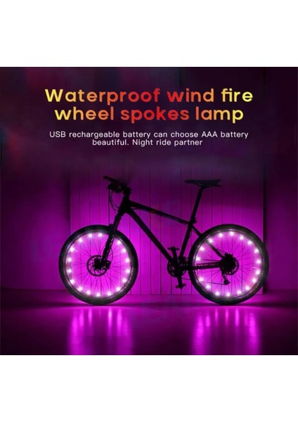 USB Tarzı Beyaz 20 LED Bisiklet Işık Jant Konuştu Klip Tüp Güvenlik Uyarı Işığı Bisiklet Şerit Yansıtıcı Reflektör Bisiklet Bisiklet Aksesuarları (Yurt Dışından) indirimleri