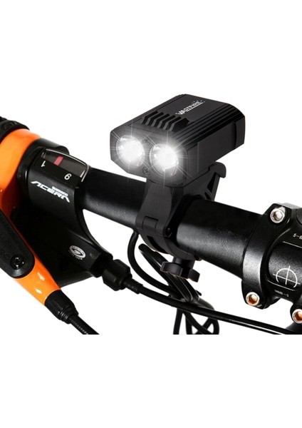 1 Ön 1 Arka Lamba Stili Su Geçirmez USB Şarj Edilebilir Bisiklet Işığı 5 Işık Modu Mtb Bisiklet El Feneri Dahili Pil Bisiklet Lambası Güvenlik Gece Sürüşü (Yurt Dışından)