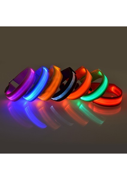 Kırmızı Stil Doğa Sporları Gece Koşu Kol Bandı LED Işık Emniyet Kemeri Kol Bacak Uyarı Bilekliği Bisiklet Bisiklet Bisiklet Parti Luces Bicicleta (Yurt Dışından) fiyatları