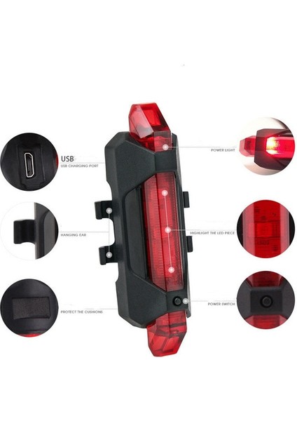 Kırmızı Stil Uyarı LED Şerit El Feneri Çubuk Lambası Xıaomı Mijia M365 Elektrikli Scooter Gece Bisiklet Güvenliği Dekoratif Işık Scooter Parçaları (Yurt Dışından) modelleri