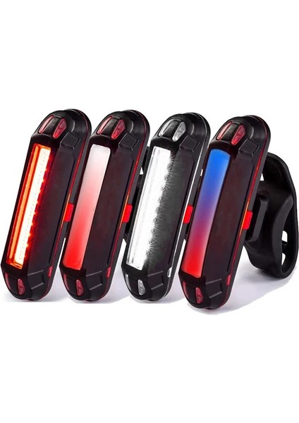 Ön Işık Siyah Stili Bisiklet Bisiklet Bisiklet Işık Ön Işık LED USB Şarj Edilebilir Dağ Bisikleti Bisiklete Binme 6 Mod El Feneri Arka Kuyruk Lambası Uyarı Işığı (Yurt Dışından)