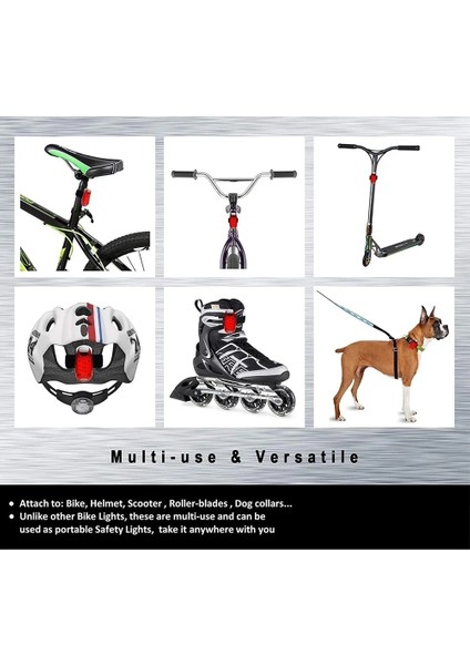 Kırmızı Stil LED Güvenlik Fren Lambaları Akıllı Kuyruk Lambası Doğa Sporları LED Gece Lambası Koşu Bisiklete Binme Köpek Yaka Bisiklet Kuyruk Uyarı Işığı (Yurt Dışından) fırsatları