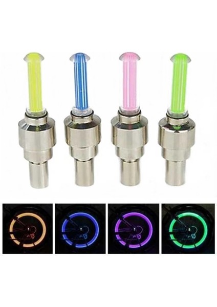 Yeşil Stil 1 Adet LED Bisiklet Vana Işıkları Bisiklet Lastiği Vana Kapakları Işık El Feneri Için Bisiklet Araba Motosiklet Tekerleği Kök Lamba Bisiklet Aksesuarları (Yurt Dışından) indirimleri