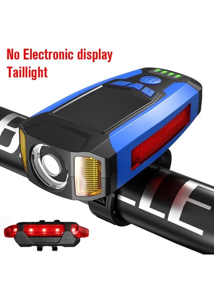 Mavi Set Stili Hız Göstergeli Bisiklet Işık Seti USB Şarj Edilebilir Süper Parlak Ön Far Işe Gidiş ve Yol Bisikletçiliği Için 5 Aydınlatma Modu (Yurt Dışından)
