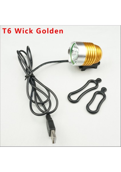 Altın ​​t6 Stili 1800 Lümen T6 L2 Balıkçılık Bisiklet Bisiklet LED Işık El Feneri Su Geçirmez Parlaklık 5V2A USB Arayüzü Far Lambası (Yurt Dışından)