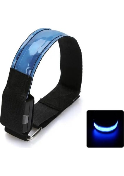 Sarı Stil LED Işıklı Gece Koşu Kol Bandı Bilezik USB Şarj Bilezik Işık Açık Spor Gece Yansıtıcı Emniyet Kemeri (Yurt Dışından)