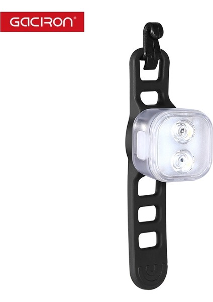 W07W Stili Gacıron W07W Bisiklet Ön Işık Uyarısı USB Şarj Edilebilir Bisiklet Bisiklet Kafa Işık Su Geçirmez Sürme Lam Saat Uzun Koşu (Yurt Dışından)