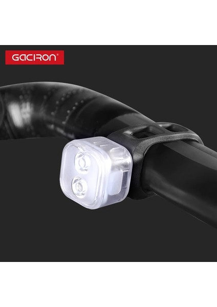 W07W Stili Gacıron W07W Bisiklet Ön Işık Uyarısı USB Şarj Edilebilir Bisiklet Bisiklet Kafa Işık Su Geçirmez Sürme Lam Saat Uzun Koşu (Yurt Dışından)