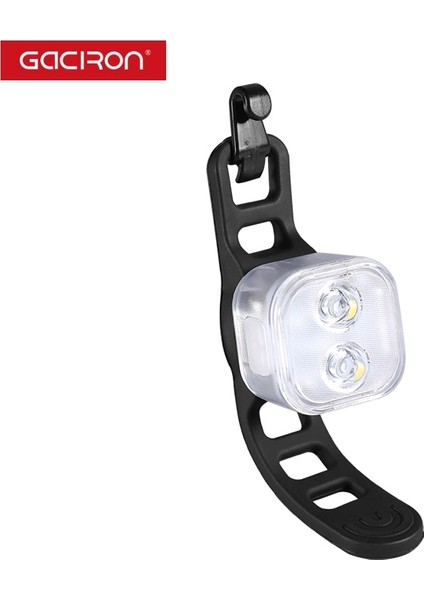 W07W Stili Gacıron W07W Bisiklet Ön Işık Uyarısı USB Şarj Edilebilir Bisiklet Bisiklet Kafa Işık Su Geçirmez Sürme Lam Saat Uzun Koşu (Yurt Dışından)