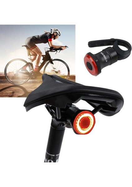Kaplama Renkli Stil Meroca Akıllı Bisiklet Kuyruk Lambası Otomatik Fren Sensörü Arka Işık USB Şarj Edilebilir Arka Lambası Mtb Yol Bisikleti Işık Bisiklet Aksesuarları (Yurt Dışından) fırsatları