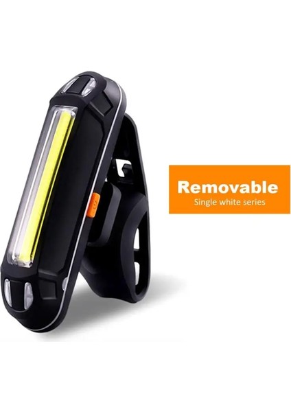 Ayrılabilir Beyaz Stil Bisiklet Arka Lambaları USB Şarj Edilebilir Bisiklet Işığı Güvenlik Uyarı Kuyruk Işığı Işığı Dağ Bisikleti Su Geçirmez Arka Lambalar Dayanıklı (Yurt Dışından)