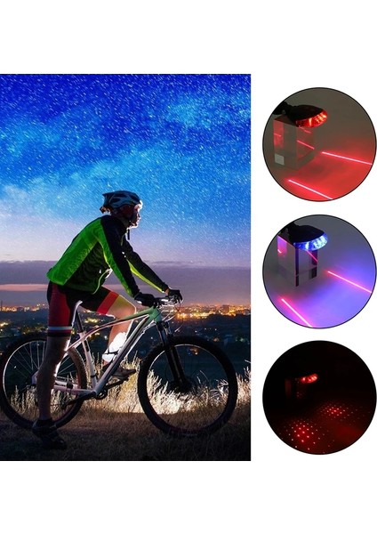Kırmızı Paralel Çizgi Stili Mtb Yol Bisiklet Işık Arka Lamba Aksesuarları Için LED Lazer Bisiklet Arka Lambaları Su Geçirmez Bisiklet Güvenlik Uyarı Işıkları (Yurt Dışından) modelleri