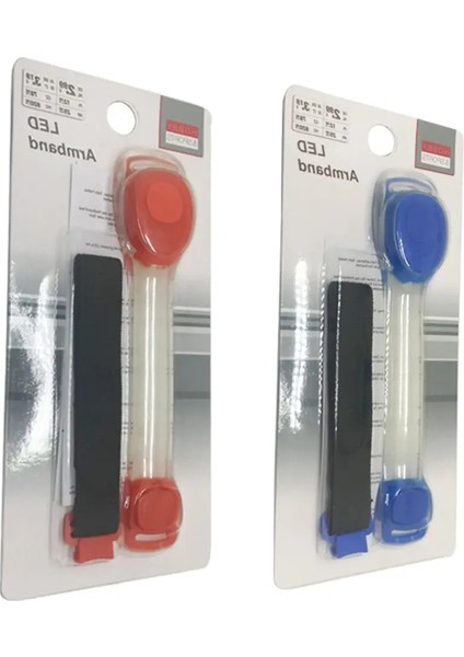 Kırmızı Stil LED Işıklı Kol Bandı Ayarlanabilir Giyilebilir Koşu Kol Kemeri Koşu Için Karanlıkta Glow Yürüyüş Bisiklet Konseri Dış Mekan Işık Araçları (Yurt Dışından) fırsatları