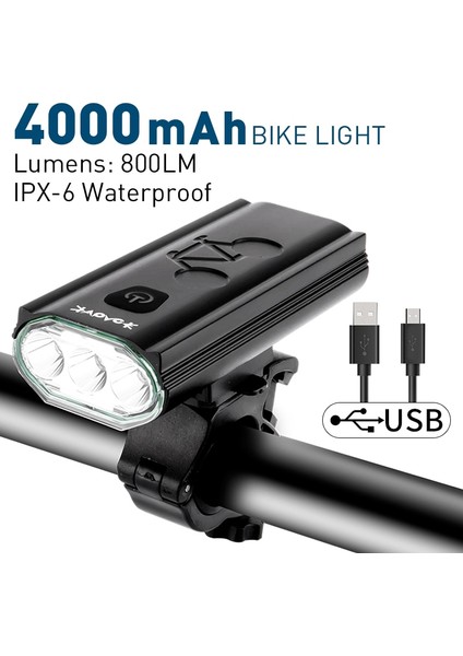 Cd-M Stili Yeni USB Şarj Edilebilir Bisiklet Işık Mtb Bisiklet Ön Arka Arka Arka Lamba Güvenlik Uyarı Işığı Su Geçirmez Bisiklet Lambası El Feneri (Yurt Dışından)