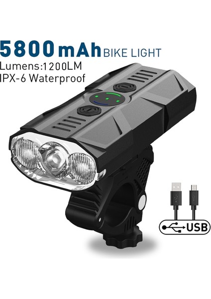 Cd-M Stili Yeni USB Şarj Edilebilir Bisiklet Işık Mtb Bisiklet Ön Arka Arka Arka Lamba Güvenlik Uyarı Işığı Su Geçirmez Bisiklet Lambası El Feneri (Yurt Dışından) modelleri