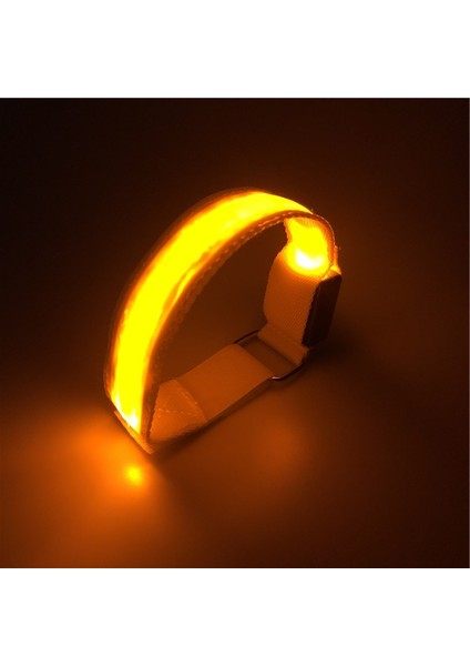 Sarı Stil Doğa Sporları Gece Koşu Kol Bandı LED Işık Emniyet Kemeri Kol Bacak Uyarı Bilekliği Bisiklet Bisiklet Bisiklet Parti Luces Bicicleta (Yurt Dışından)