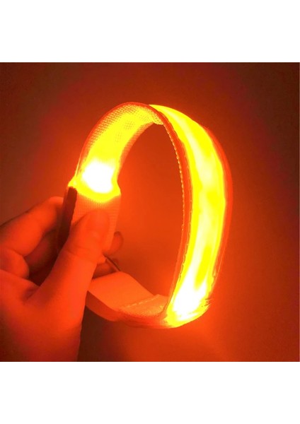 Sarı Stil Doğa Sporları Gece Koşu Kol Bandı LED Işık Emniyet Kemeri Kol Bacak Uyarı Bilekliği Bisiklet Bisiklet Bisiklet Parti Luces Bicicleta (Yurt Dışından)