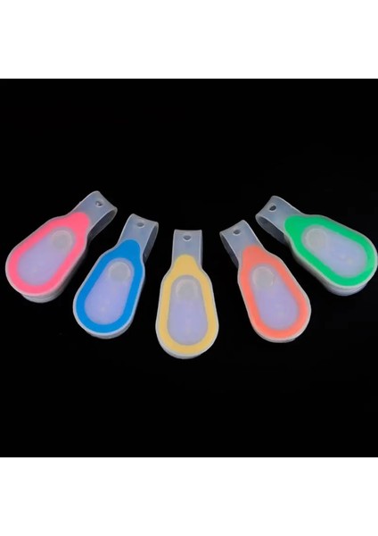 Yeşil Stil Gece Bisiklet Işıkları 3 Mod Koşu Mini LED Silikon Klipsli Lamba Bisikleti Güçlü Manyetik Kapatma Işıkları ile (Yurt Dışından)