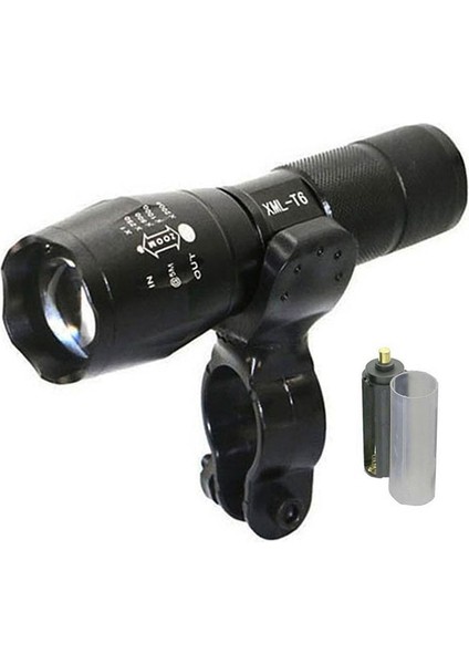 Set H Style Lümen Bisiklet Işık LED V6 L2 T6 Su Geçirmez Yakınlaştırılabilir El Feneri Bisiklet Bisiklet Ön Işık Torch (Pil Isteğe Bağlı) (Yurt Dışından)