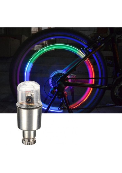 Kırmızı Stil 2 Adet LED Araba Tekerlek Işık Bisiklet Araba Tekerlek Lastik Lastik Vana Kök Kapağı Işık Lambası Ampul Dekorasyon Oto Dayanıklı Pas Dayanıklı (Yurt Dışından)