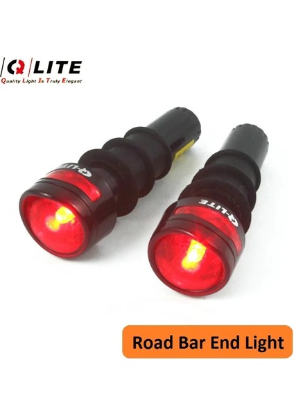 1 Çift Yol Bisikleti Tipi Stili Q-Lıte 1 Çift Bisiklet Işık Bisiklet Gidon Son Işık LED Bisiklet Işık Mtb Yol Bisikleti Gidon Arka Lamba Bisiklet Güvenlik Işıkları (Yurt Dışından)
