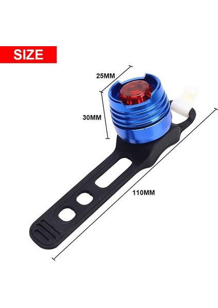Beyaz Açık Sarı Tarzı Bisiklet Arka Lambası Alüminyum Alaşımlı Beyaz Kırmızı LED Bisiklet Kuyruk Lambası Mtb Arka Işık Bisiklet Uyarı Lambası Kask Lambaları Dahili Pil (Yurt Dışından) indirimleri