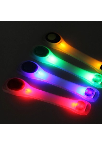 Pembe Tarzı Moda Koşu Kol Kemeri Dış Mekan LED Işıklı Kol Bandı Gece Bisiklete Binme Yürüyüş El Feneri Lambası Paten Işık (Yurt Dışından) modelleri