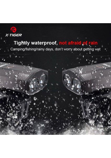 QD-0202T Stili X-Tıger Bisiklet Işık Lümen Mtb Yol Bisikleti Ön Lamba Bisiklet Aksesuarları Yağmur Geçirmez USB Şarj Edilebilir LED Bisiklet El Feneri (Yurt Dışından) modelleri