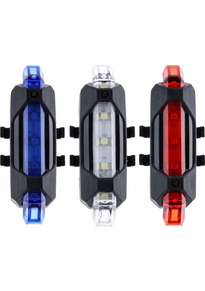 Mavi Stil Sıcak LED USB Şarj Edilebilir Arka Lambası Dağ Bisikleti Bisiklet Işıkları Güvenlik Uyarı Işığı Su Geçirmez Bisiklet Lambası Süper Parlak (Yurt Dışından)