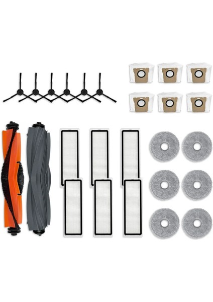 Robot Vakum Ana Yan Fırça Hepa Filtre Paspas Pedi Toz Torbası (Yurt Dışından)