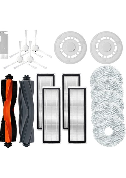 Dreame Bot W10S W10S Pro W20 Robot Vakum Temel Süpürge Ana Yan Fırça Kapağı Hepa Filtre Mop Bez Rags Aksesuarları (Yurt Dışından)