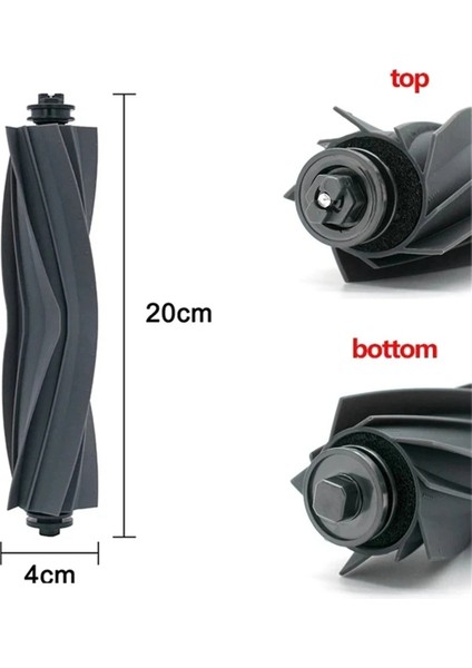 Dreame Bot W10S W10S Pro W20 Robot Vakum Temel Süpürge Ana Yan Fırça Kapağı Hepa Filtre Mop Bez Rags Aksesuarları (Yurt Dışından)