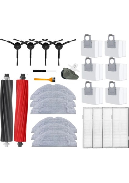 Roborock S8 S8+ Parçaları Ana Yan Fırçalar Paspas Filtreleri Toz Torbaları Için (Yurt Dışından) fiyatları