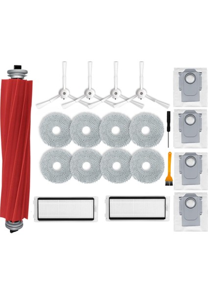 Roborock Q Revo/roborock P10 Ana Yan Fırçalar Hepa Filtre Için 21 Adet (Yurt Dışından)