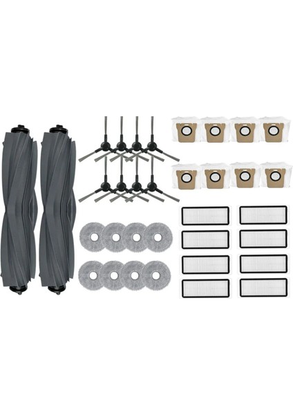 Bot L30 Ultra Yedek Parçaları Ana Yan Fırça Hepa Filtre Paspas Bezi Bez Toz Torbası Yedek Aksesuarları (Yurt Dışından)