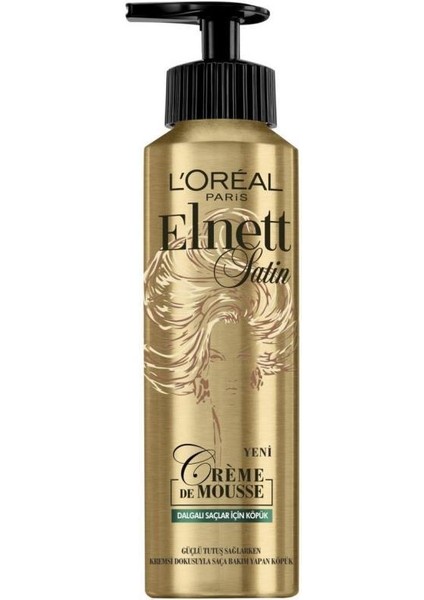 Elnett Hacim Veren Köpük Kıvırcık Saçlar İçin 200ml Kremsi Doku modelleri