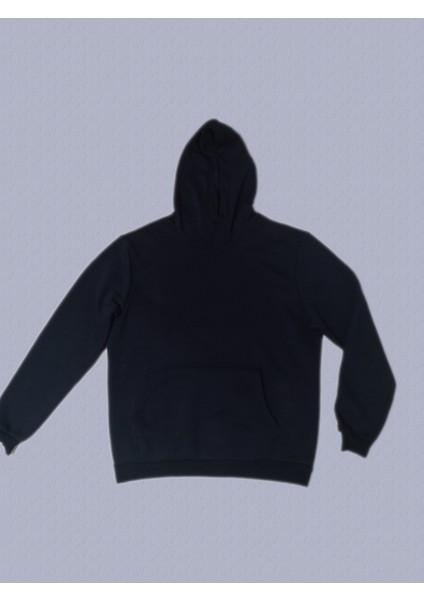 Lacivert Oversize Kapüşonlu Erkek Standart Beden Sweatshırt fırsatları