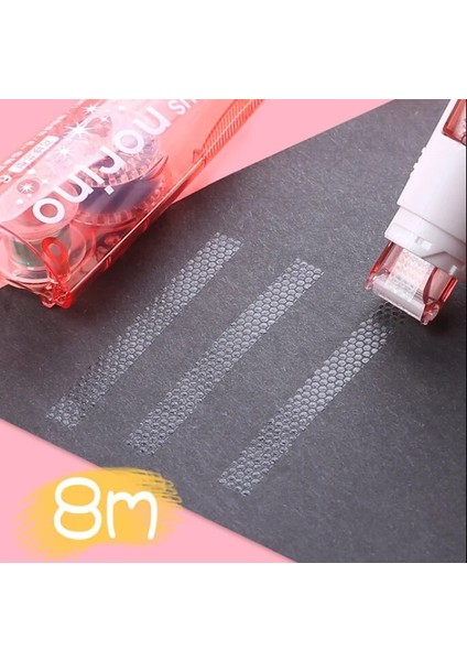 Gümüş Tarzı Scrapbooking Için Çift Taraflı Yapışkanlı Kağıt Bant Süslemeleri Ofis Okul Malzemeleri Kırtasiye 8 Metre (Yurt Dışından) indirimleri