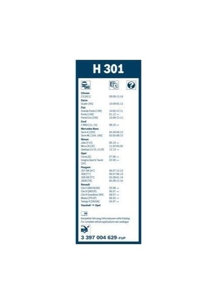 Silecek Süpürgesi Arka Fiat Grande Evo 199 2010-2012 (300MM) fırsatları