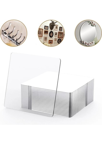5 Adet Kare 30X30MM Tarzı Çift Taraflı Bant Süper Yapışkan Pvc Nano Şeffaf Iz Yok Akrilik Yeniden Kullanılabilir Su Geçirmez Yapıştırıcı Bekleyen Sabit Ev Gereçleri (Yurt Dışından)