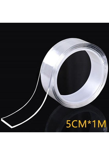 5CMX1M Nano Stili Moda Nano Bant Yıkanabilir Yeniden Kullanılabilir Çift Taraflı Bant Yapıştırıcı Nano Izsiz Etiket Çıkarılabilir Evrensel Diskler Tutkal (Yurt Dışından)