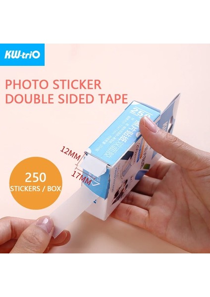 Çift Taraflı Bant Stili Kw-Trio Fotoğraf Çıkartmaları Bant Çift Yüzlü Yapışkan Bant Güçlü Yapışkanlı Kesimsiz Çift Taraflı Bant 12*17MM Yüksek Yapışkanlı Bant (Yurt Dışından)